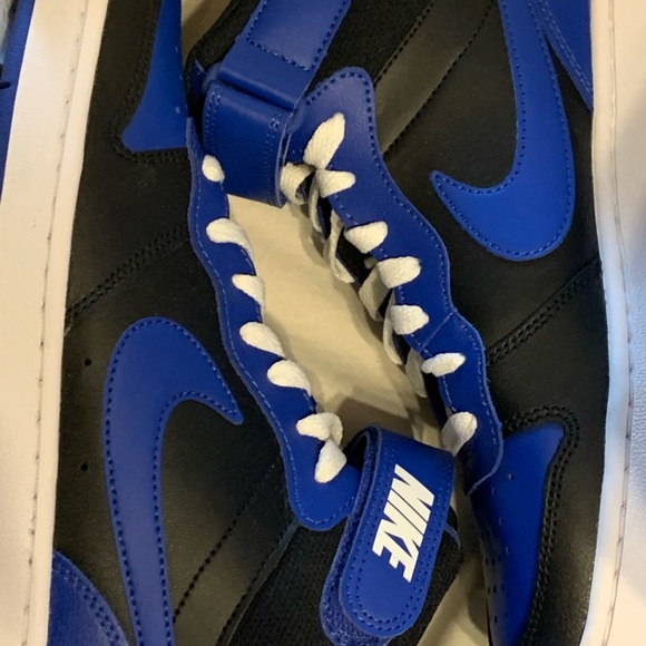 Nike Black/Royal Blue Court Borough Mid 2 - Picture 3 of 3